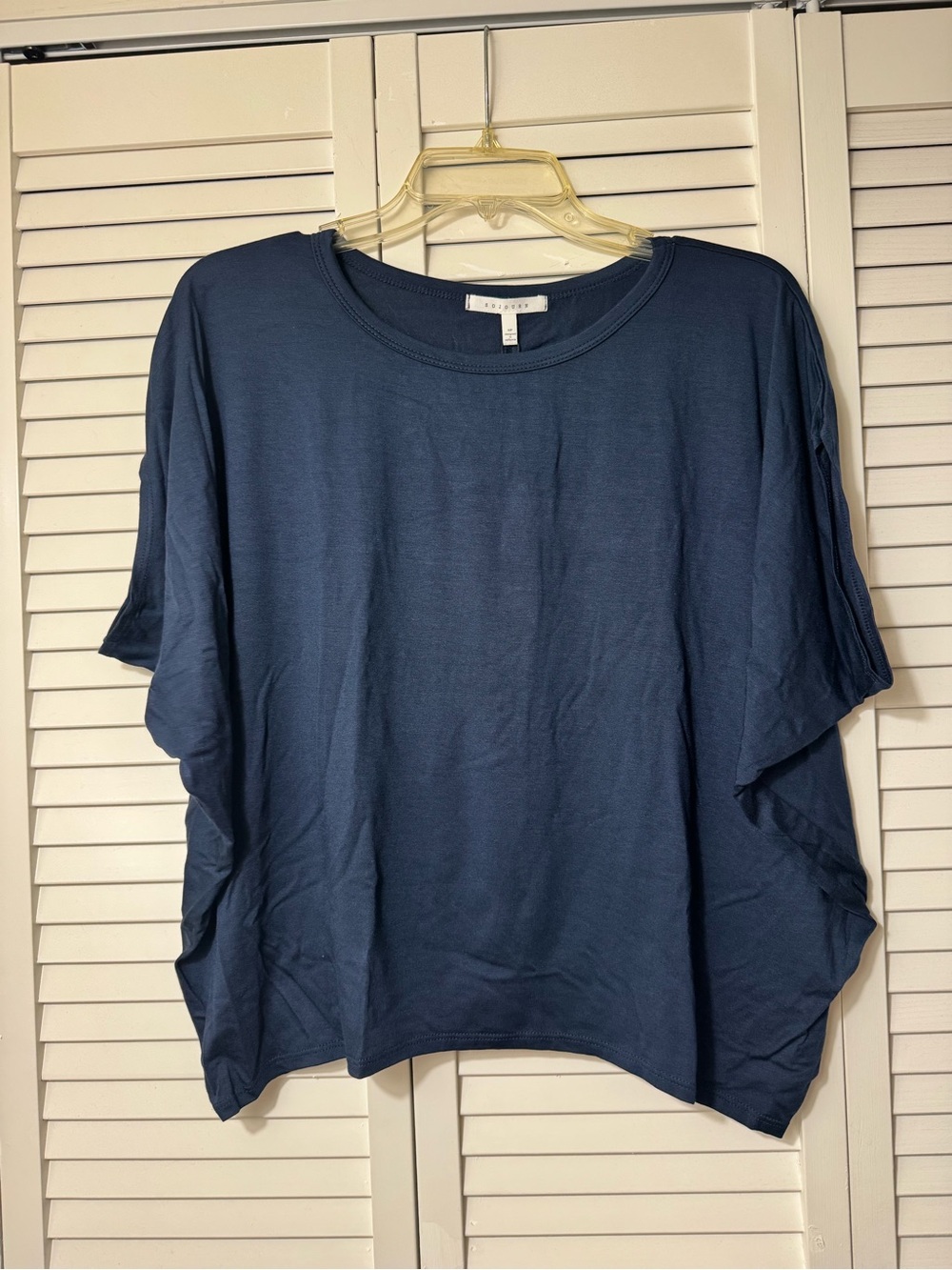 Eileen Fisher Deep Navy Relaxed Short-Sleeve Tee